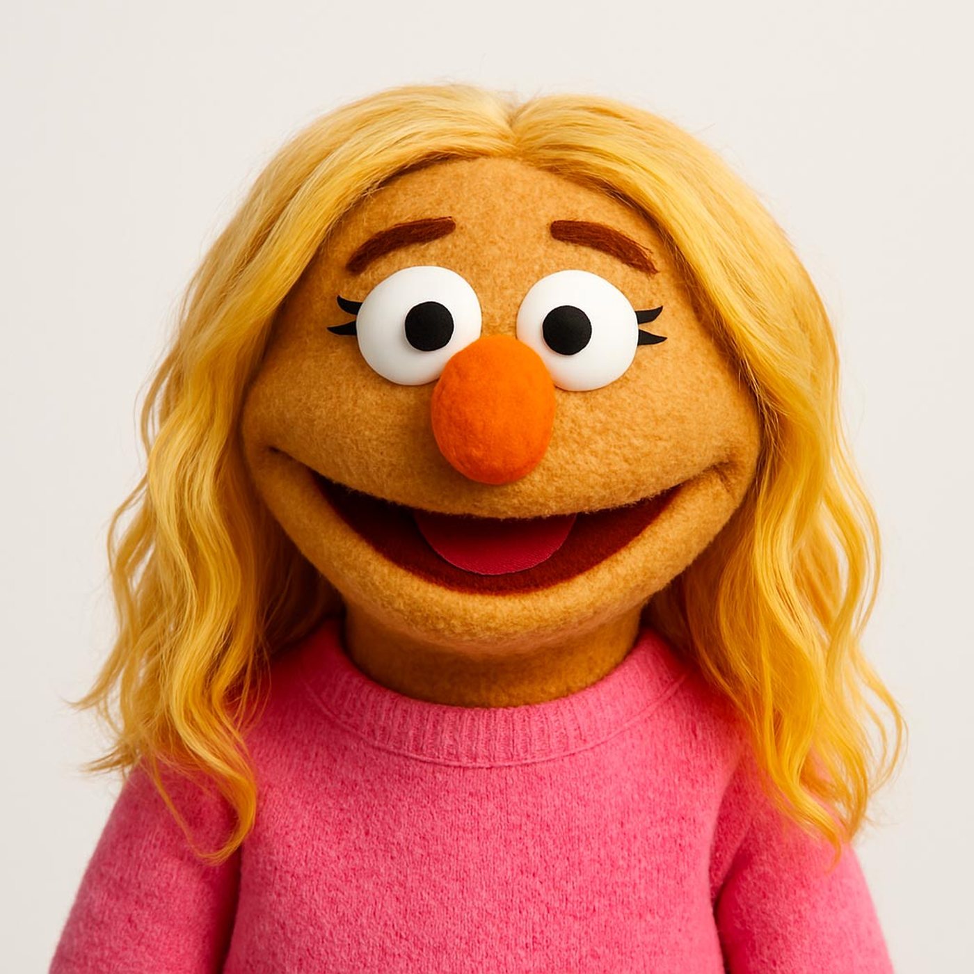 Cassi, as a muppet